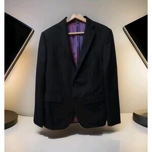 Indochino wool cashmere blend 2-button geometric blazer sport jacket 40S